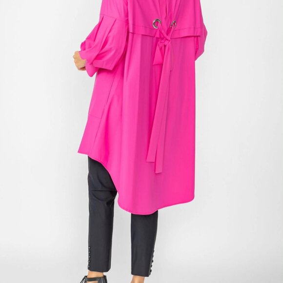 IC Collection Pink Bell Sleeve Zip Jacket | Style 5672J | NWOT | $275 Retail - Picture 2 of 9